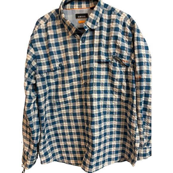 Orvis Open Air Caster Long Sleeve Shirt - Blue Lagoon - Large
